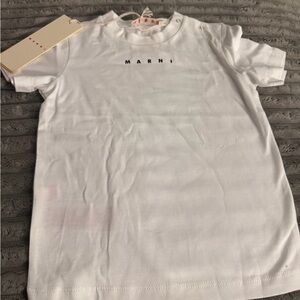 Marni Kids Classic White Tee